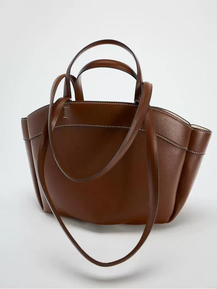 Bolso bandolera grande de piel sintética