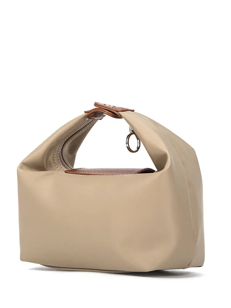 Bolso dumpling bicolor de hombro y bandolera
