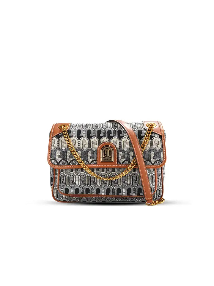 Mini bolso bandolera tipo caja en tejido G-Jacquard