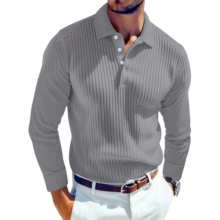 Polo de Lujo con Diseño Acanalado