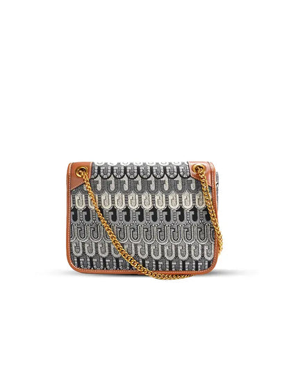 Mini bolso bandolera tipo caja en tejido G-Jacquard
