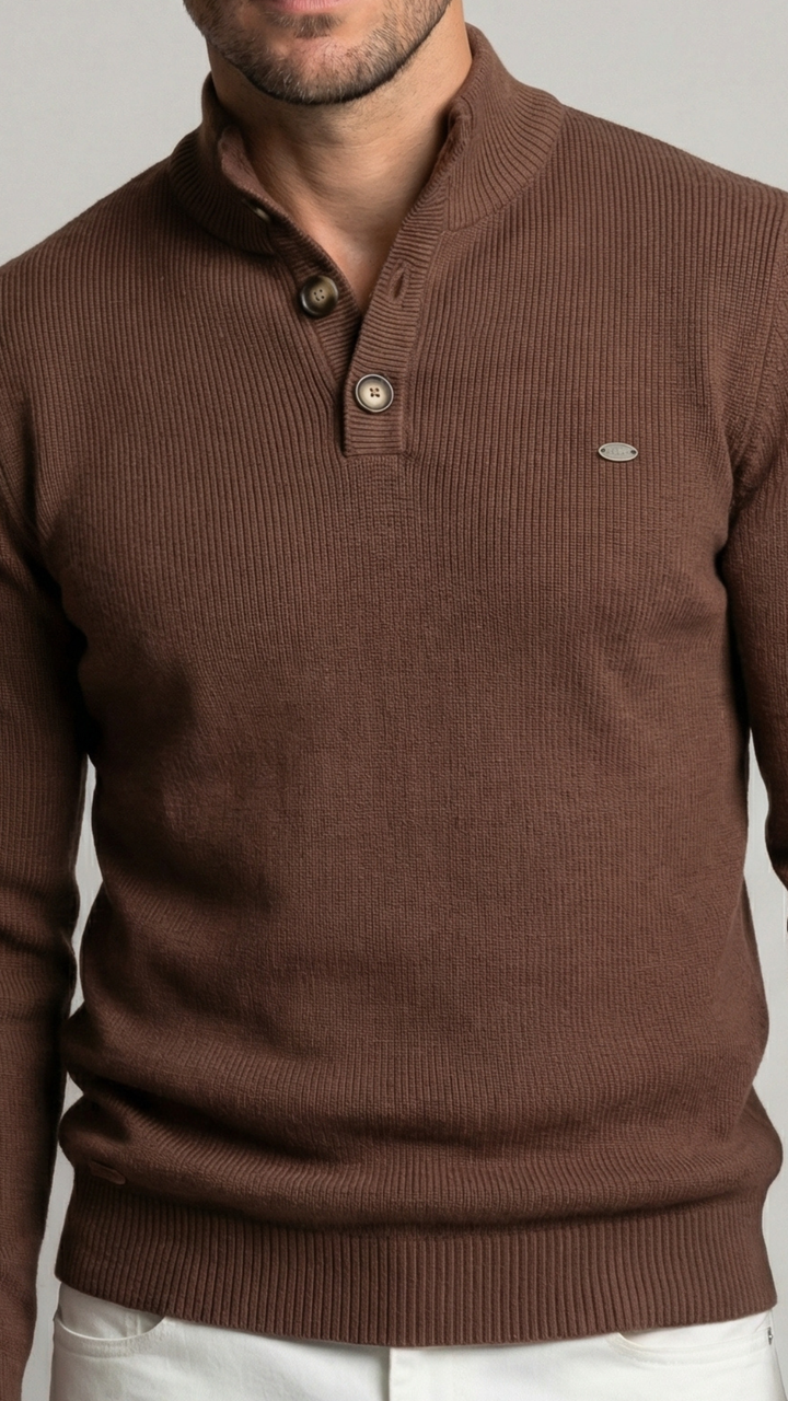 Jersey Elegante con Botones