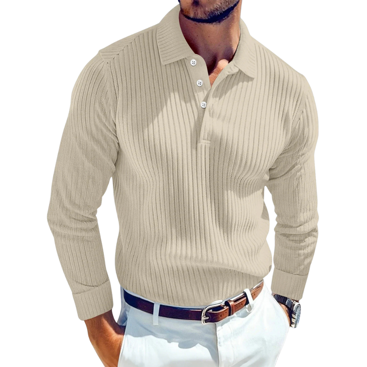 Polo de Lujo con Diseño Acanalado