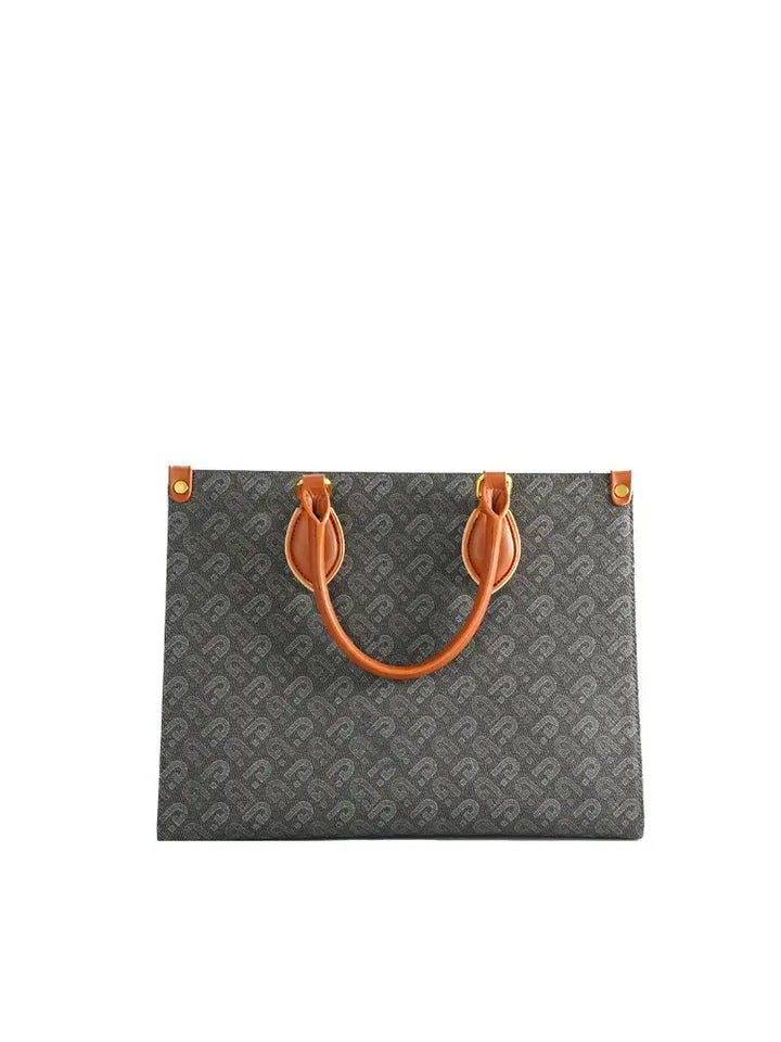 Bolso tote grande con estampado de letras estilo urbano