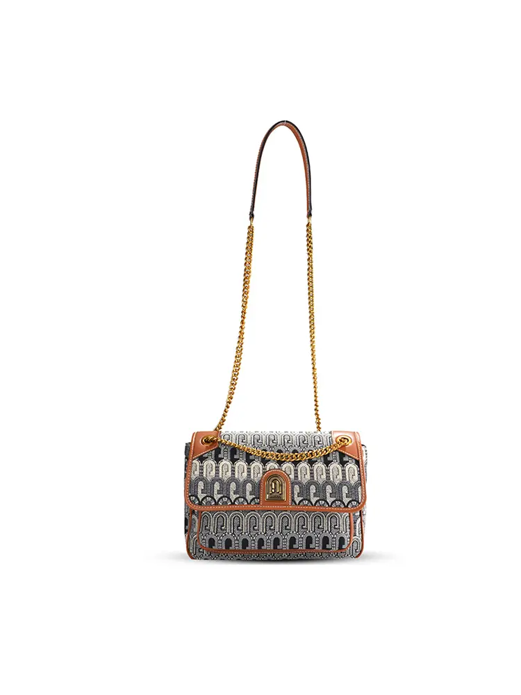 Mini bolso bandolera tipo caja en tejido G-Jacquard