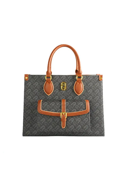 Bolso tote grande con estampado de letras estilo urbano