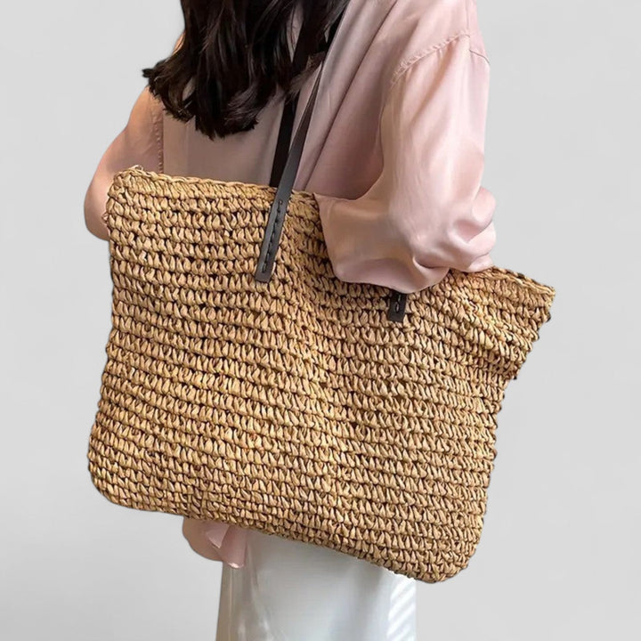 Bolso de mano natural