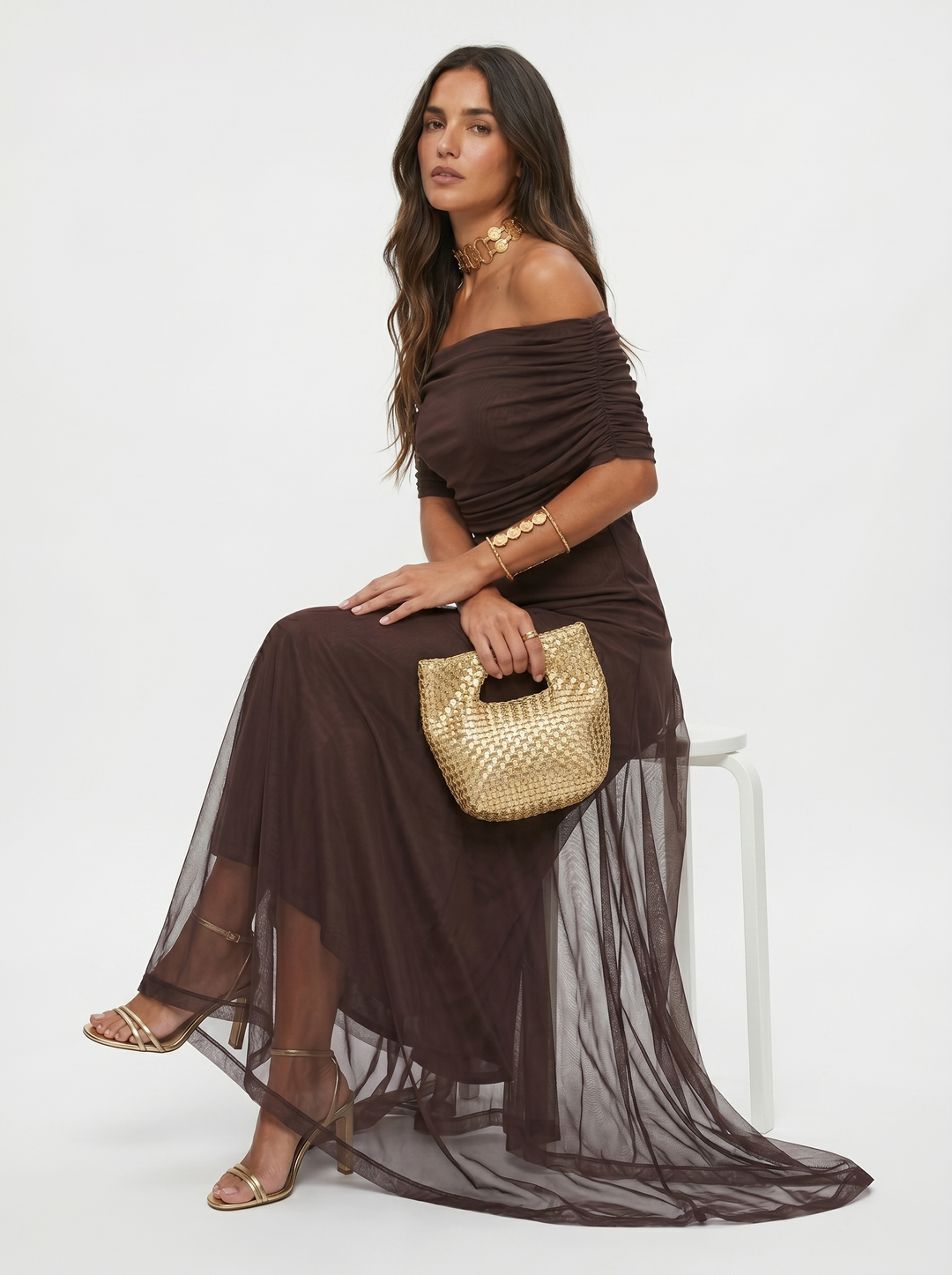 Maxi vestido elegante y minimalista