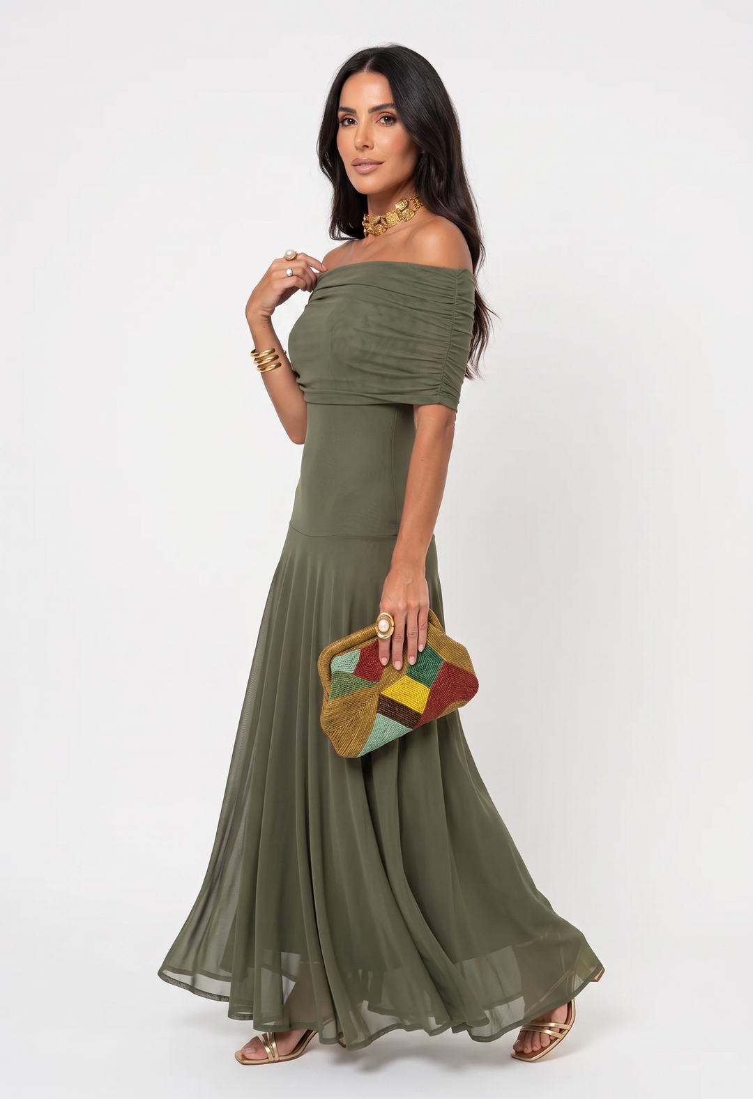 Maxi vestido elegante y minimalista