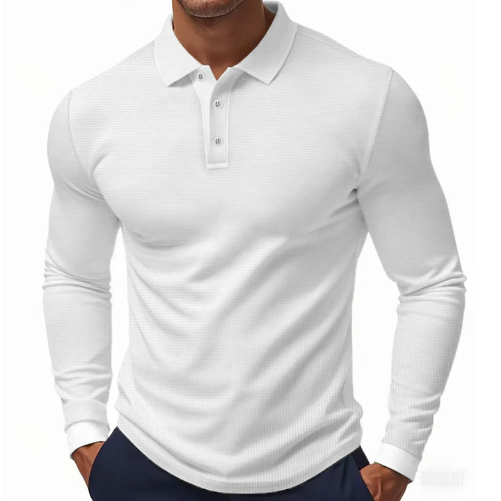 Polo Liviano con Textura de Gofre para Hombre