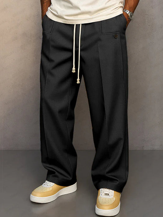 Elegantes pantalones con cintura ajustable