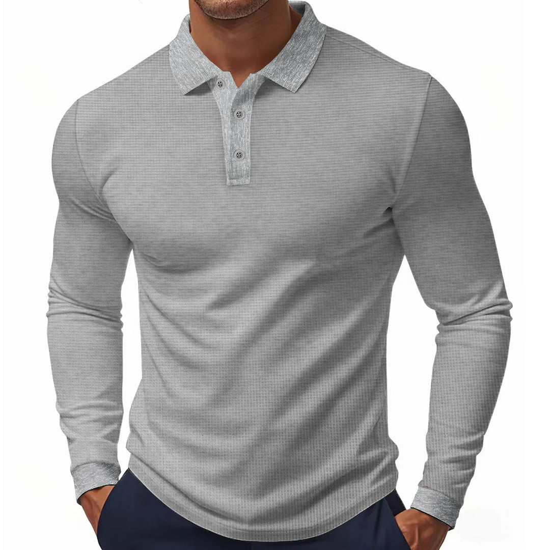 Polo Liviano con Textura de Gofre para Hombre