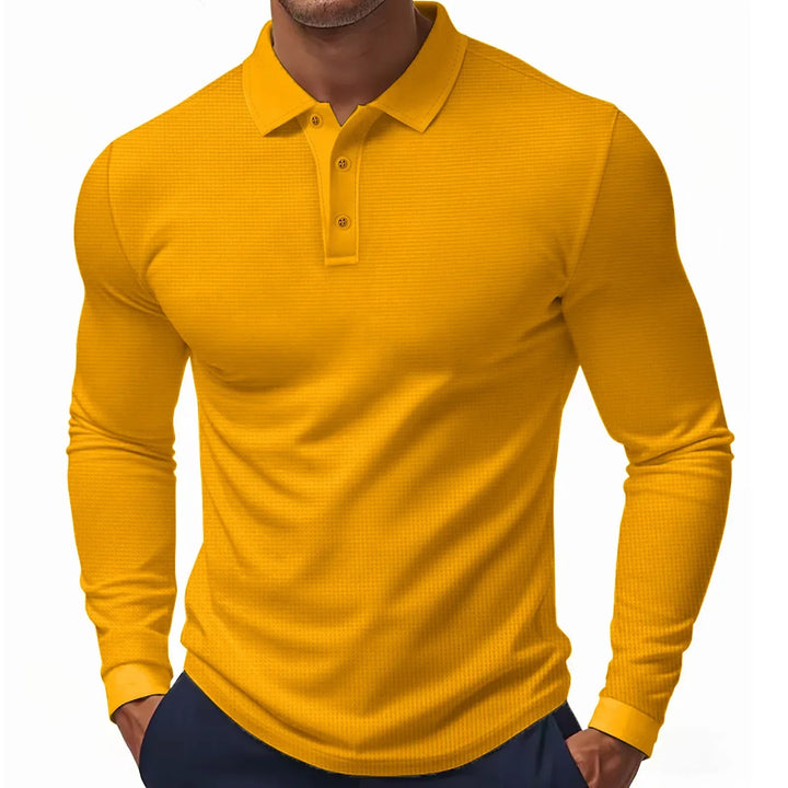 Polo Liviano con Textura de Gofre para Hombre