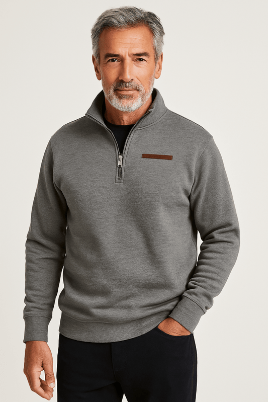 Sudadera de forro polar casual para hombre
