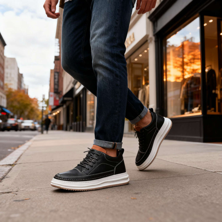 Zapatillas de cuero sintético