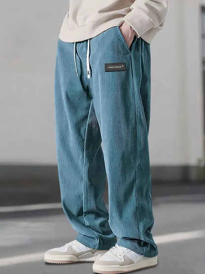 Zachte ribfluwelen broek