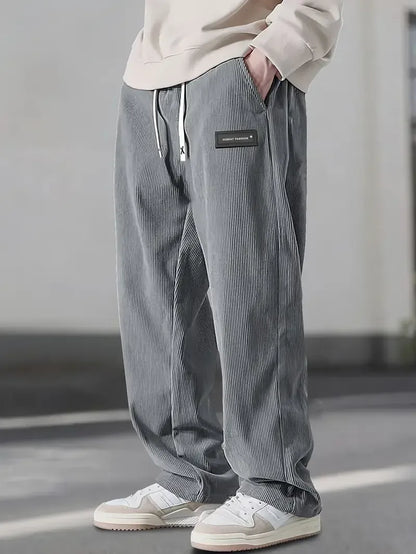 Zachte ribfluwelen broek