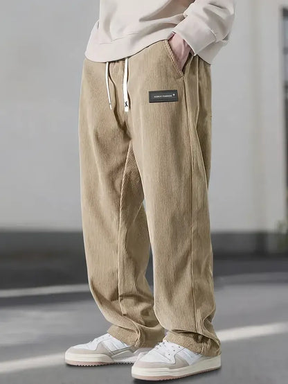 Zachte ribfluwelen broek