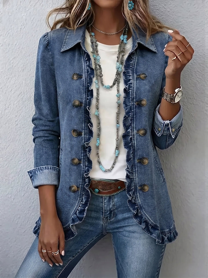 Noemie | Chaqueta boho bordada con volantes