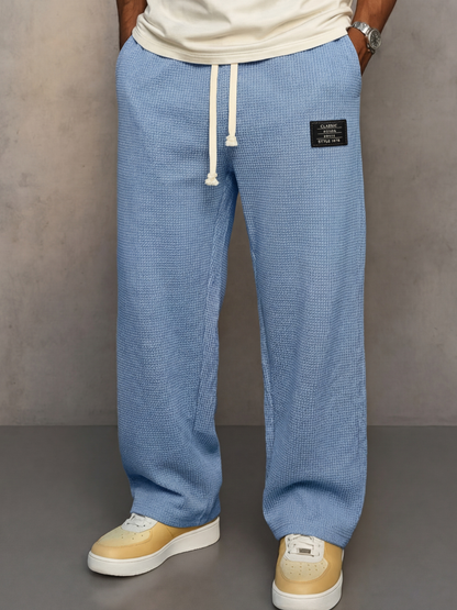 Pantalones anchos con cintura ajustable