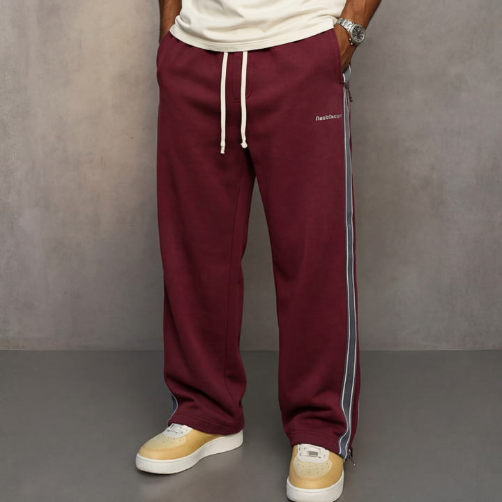 Pantalones de rayas anchos