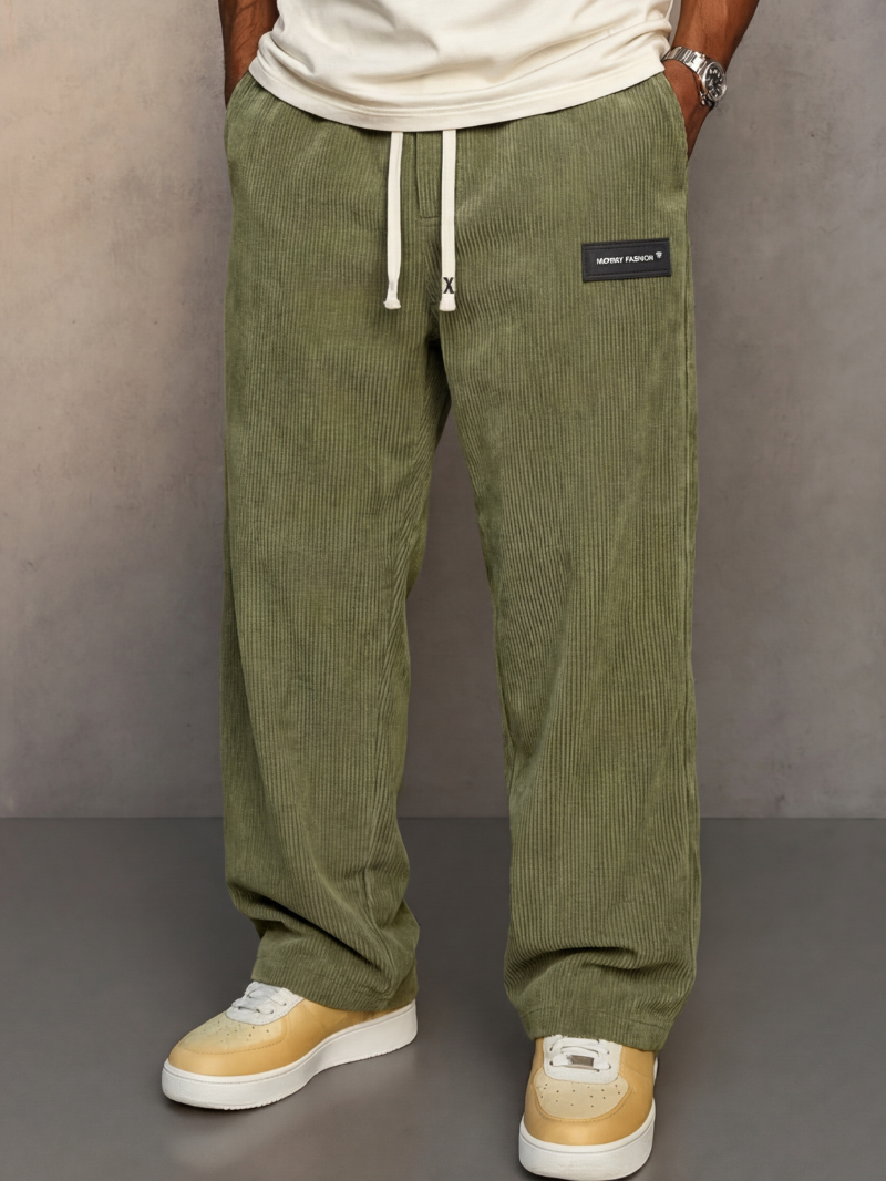 Zachte ribfluwelen broek